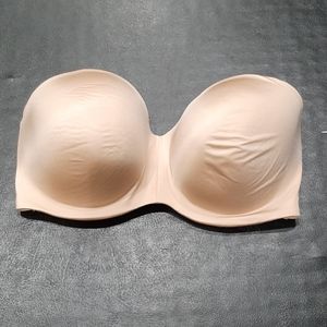 Curvy Couture 44G Nude Smooth Strapless Bra